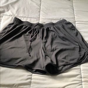Gray running shorts, only worn 2 times!